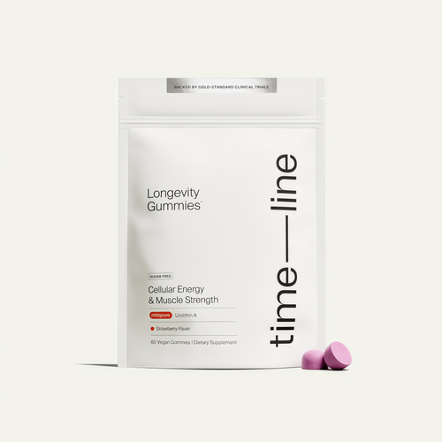 Timeline Mitopure Urolithin A Supplement Gummies - Clinically Proven Support for Healthy Aging and Cellular Renewal - Mitoceutical for Muscle Strength and Longevity